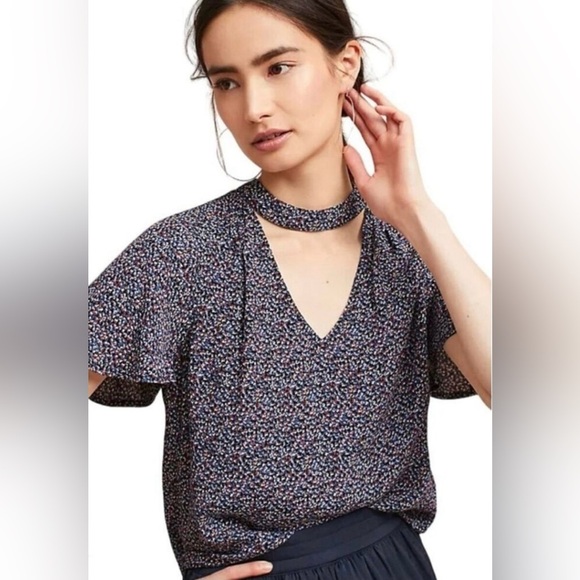 Anthropologie | Maeve | Bella Choker Blouse - Picture 1 of 7